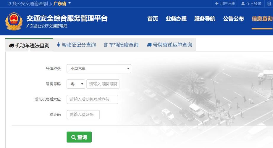 汽车违章查询系统官网